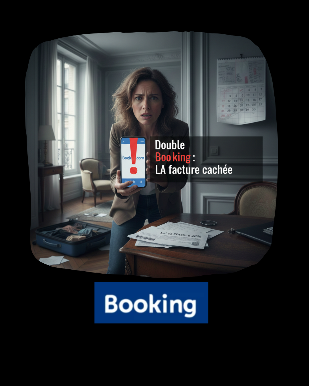 Femme désépérée à cause des changements des conditions de Booking.com = Zently explique