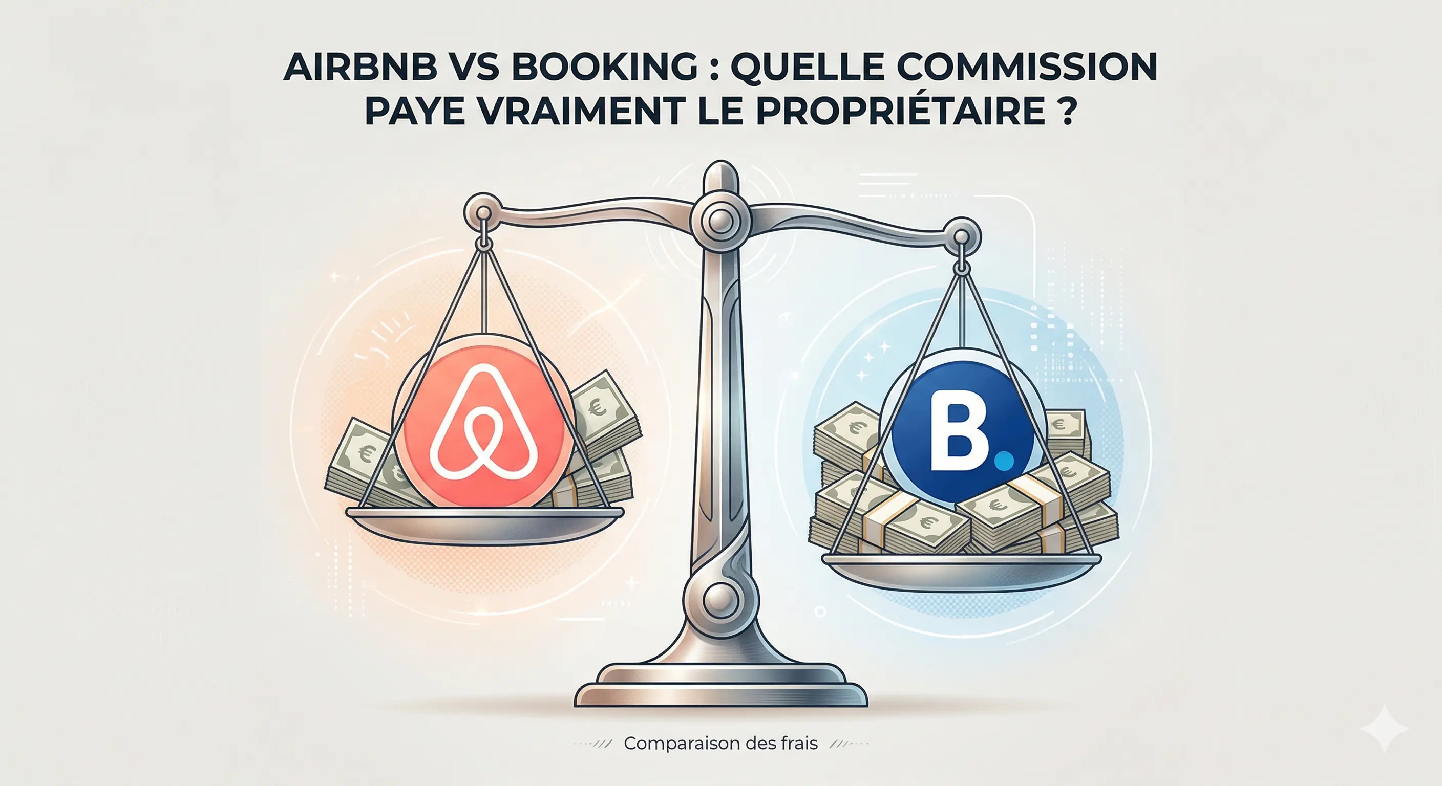 Comparatif commission Airbnb vs Booking.com pour propriétaires